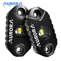Luces LED AURORA de Doble Color Blanco y Amarillo para la Parte Inferior del Vehículo, Mini Luces LED para Camiones, ATV, UTV, Todoterreno, SUV y Motocicletas