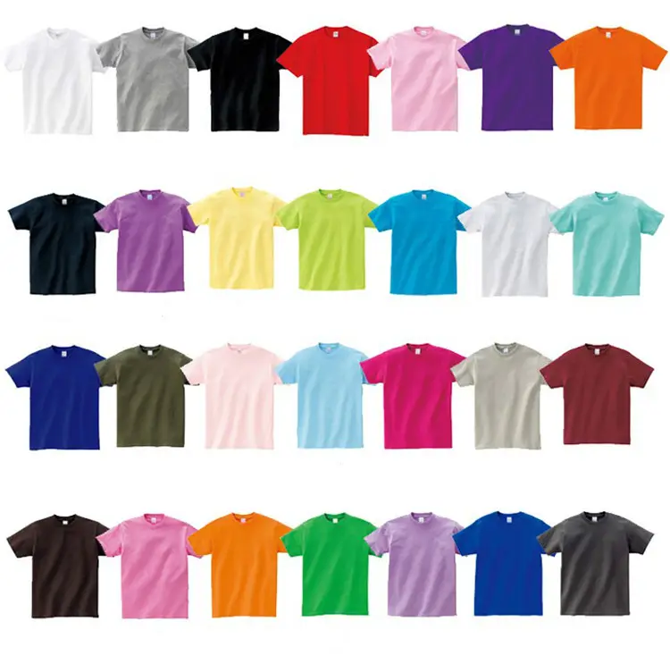 100% Cotton 190 gsm Loose Casual Multicolor Wholesale Solid OEM Logo Custom Design Blank Plain Unisex MenのtシャツT-shirt