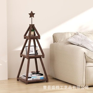 Wooden <b>Christmas</b> <b>Tree</b> Shaped Storage Rack 3 Tier Dessert Stand For Party <b>Table</b> Decorations - Product Image 2