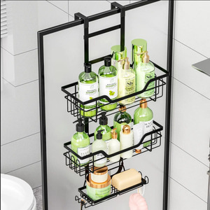 Moderno in acciaio inox appeso organizzatore <span class=keywords><strong>doccia</strong></span> Rack bagno con ripiani <span class=keywords><strong>doccia</strong></span> senza foratura - Product Image 2