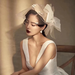 Sombrero de mujer con velo de jaula de pájaros para fiesta de boda Mariage Accessoirres Deco Pamelas Y Tocados Para Bodas - Product Image 4