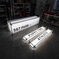 Haute qualité acrylique Led Lightbox cadre mur 3d Logo signe conseil publicité extérieure boîte à lumière signe