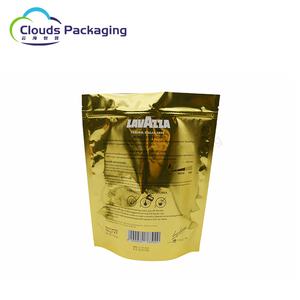Bolsas de plástico para embalaje de granos de café con logotipo personalizado al por mayor de fábrica, bolsa inferior redonda de pie para café molido instantáneo con cremallera - Product Image 3