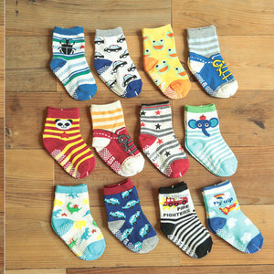 Personalizado antideslizante niños <span class=keywords><strong>niño</strong></span> no Skid tobillo <span class=keywords><strong>calcetines</strong></span> del bebé con puños - Product Image 4
