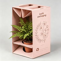 Boîte d'expédition pliable personnalisée pour plantes succulentes vivantes en pot en carton