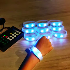 Remote Control Led Wristbands Bracelets Event Music Party Supplies Light Up Flashing Led Bracelets
