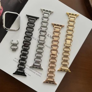 Correa de Metal para Mujer para <span class=keywords><strong>Apple</strong></span> <span class=keywords><strong>Watch</strong></span>, Banda de 46 <span class=keywords><strong>mm</strong></span>, 42 <span class=keywords><strong>mm</strong></span>, 49 <span class=keywords><strong>mm</strong></span>, 41 <span class=keywords><strong>mm</strong></span>, 45 <span class=keywords><strong>mm</strong></span>, 44/<span class=keywords><strong>40</strong></span> <span class=keywords><strong>mm</strong></span>, 11, 10, 9, 8, 7, <span class=keywords><strong>SE</strong></span>, 6, 5, Ultra, Brazalete para Dama - Product Image 6