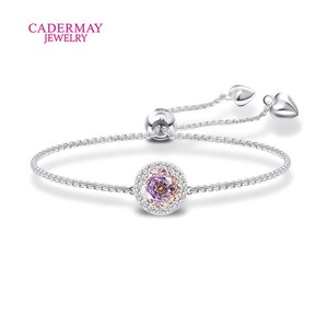 Cadermay Crystal Bracelet 8mm Color Changing Sterling Silver Women's Fashion Jewelry Everyday Wear - Product Image 3