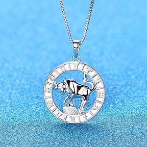 Personnalisé En Acier Inoxydable Bijoux Pièce <span class=keywords><strong>Scorpion</strong></span> Astrologie Zodiaque Signe Leo Pendentif Horoscope Collier - Product Image 4