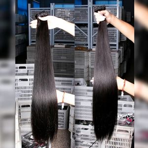 Bone Straight Indian Hair Bundles Virgen Sin procesar Raw Cutícula Alineada Extensiones de cabello Máquina Doble trama Todos los colores - Product Image 4