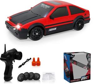 EPT 2.4G 1:24 RC Car Drift 4WD Remote Control Drift Racing Car With Light 15km/h Race Car With Replaceable Tires And Obstacles