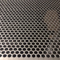 Malla Metálica Perforada de Acero Inoxidable Ligera, Resistente a la Intemperie, Lámina Metálica Procesada a Medida para Cercas Exteriores