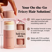 Cire coiffante pour cheveux en stick de marque privée, outils de coiffage multi-usages pour cheveux anti-frisottis et anti-frisottis, produits de coiffage biologiques