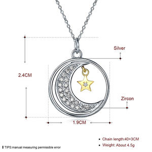 Star Moon <strong>Necklace</strong> <strong>for</strong> Mom Gifts <strong>Necklace</strong> <strong>for</strong> Mom Daughter <strong>Sister</strong> Silver Color <strong>Necklace</strong> - Product Image 3