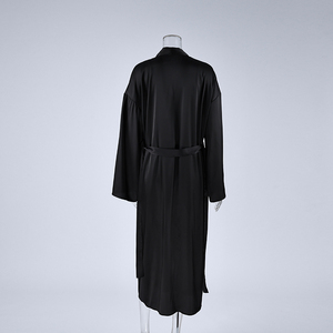 QINSI Set Due Pezzi di Alta Qualità: <span class=keywords><strong>Vestaglia</strong></span> in Raso con Sottoveste <span class=keywords><strong>Sexy</strong></span>, Pigiama Ampio con Pizzo, Accappatoio da Donna - Product Image 5