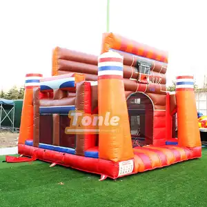 Commercial Basketball Shooting Game Inflatable Bouncer Jumper For Kids And Adult