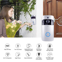 Bel pintu masuk otomatis, BS-M07W Sensor gerakan inframerah nirkabel kualitas tinggi 720P 1080P HD