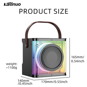 Meilleures ventes Haut-parleur portable K61 LED DJ sans fil BT avec microphone - Product Image 6