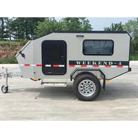 Mini camping-car remorques petite caravane mini rv camper expédition remorque rvs campeurs remorque de voyage