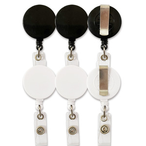 Custom Logo Name Retractable Clip <b>ID</b> Badge Reel <b>Holders</b> Silk Screen Heat Transfer Printed Plastic Metal Lanyards Heada Brand - Product Image 1