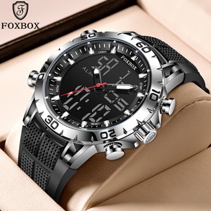 Nuevo Reloj Foxbox Fb0006 para Hombre, Doble Pantalla, Deportivo, Resistente al Agua 30m, Reloj de Pulsera Digital de Cuarzo para Hombre - Product Image 2