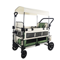 Wagon pliable bébé Wagon poussette triplets 3 en 1 avec siège de voiture amortisseur facile pliant 600d Oxford Camping