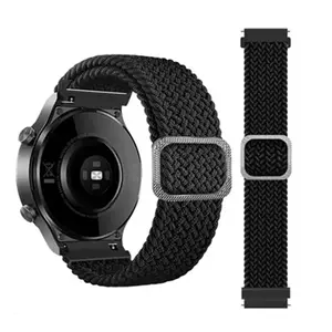 20mm 22mm Band For Samsung Galaxy Watch 4 3 Active2 45mm/46mm/42mm Gear S3 Elastic Nylon Loop Huawei GT2 2e Pro Strap