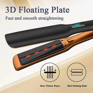 Nouveau <span class=keywords><strong>produit</strong></span> personnalisé Planchas Para Cabello fer plat <span class=keywords><strong>pas</strong></span> <span class=keywords><strong>cher</strong></span> Salon <span class=keywords><strong>professionnel</strong></span> puissant rapide fer à lisser les cheveux fer à cheveux - Product Image 2