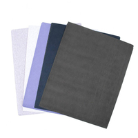 Feuilles de papier abrasif polyvalentes, imperméables, à base de carbure de silicium, pour le polissage de la peinture automobile et des métaux, utilisables à sec ou à l'eau.
