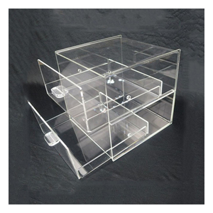 Clear Acrylic Food Donut Display Cabinet Bakery Storage Bins