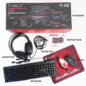 <span class=keywords><strong>Prix</strong></span> <span class=keywords><strong>d</strong></span>'usine – Ensemble <span class=keywords><strong>clavier</strong></span>, souris, casque et tapis de souris filaires 4-en-1 avec rétroéclairage RGB – Périphériques informatiques pour <span class=keywords><strong>ordinateur</strong></span> et <span class=keywords><strong>ordinateur</strong></span> portable - Product Image 6