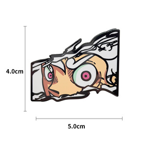 2 thiết kế mới 5cm chất lượng cao Anime lufy Zoro mũ rơm Phi Hành Đoàn kim loại huy hiệu chân trong gói số lượng lớn cho ba lô vải trang trí - Product Image 6