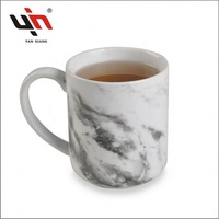 2025 nouvelle tasse en céramique marbre Design personnalisé tasse en porcelaine tasses 11oz blanc noir tasse à café en céramique pour un usage quotidien