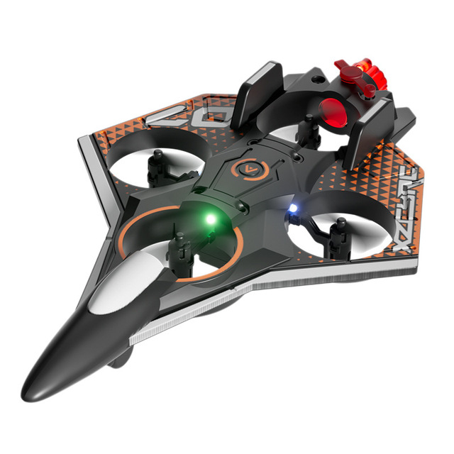 D05 LED spray remote control aircraft children's fighter model airplane boy toy glider elementary school student drones