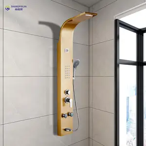 304 스테인레스 스틸 욕실 샤워 패널 온도 지능형 디스플레이 마사지 샤워 시스템