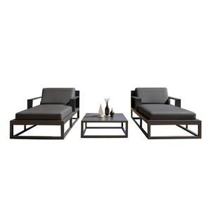 كراسي للاستلقاء مع الشمس خارجية من الألومنيوم للحدائق ، كراسي حمام سباحة للفناء من الألومنيوم ، كرسي صالة فاخر - Product Image 5