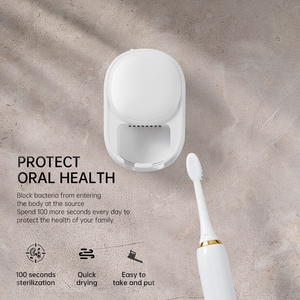 IMYCOO Bestseller Portaspazzolino Portatile con <span class=keywords><strong>Sterilizzatore</strong></span> UV e Asciugatura Rapida, Logo Personalizzabile, Elettrico USB per Casa - Product Image 2