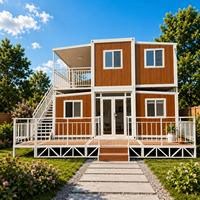 Maison préfabriquée modulaire à double couche, pliable, pour appartements, hôtels, maisons d'hôtes