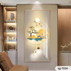 Stile moderno decorazione della casa grande parete di stampa di cristallo porcellana pittura macchina con telaio - Product Image 3