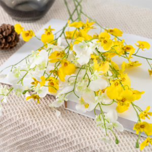 Orchidées Simulées Artificielles en Rayonne, Orchidées Danseuses Paon, Faite à la Main, Décorations <span class=keywords><strong>Haut</strong></span> <span class=keywords><strong>de</strong></span> <span class=keywords><strong>Gamme</strong></span> pour Hall d'Hôtel, Mariage, Toile <span class=keywords><strong>de</strong></span> Fond, Noël - Product Image 3