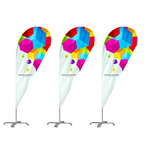Factory Wholesale Custom Logo Feather Teardrop Banner <strong>Flags</strong> Outdoor Advertising Flying Beach <strong>Flag</strong> <strong>with</strong> Pole <strong>Base</strong> Water Bag - Product Image 1