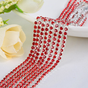 Bán buôn Rhinestone TRIM quần áo may mặc phụ kiện tinh thần Hàn Claw pha lê TRIM Glass Rhinestones chain cho DIY - Product Image 3