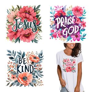 Autocollants personnalisés lavables pour transfert thermique, étiquettes en vinyle thermocollant, grands motifs en polyester PET pour vêtements et t-shirts - Product Image 3