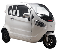 Eec 2019 três rodas de carga triciclo elétrico, motocicleta rickshaw totalmente fechada mobilidade scooter motor de carga scooter com cabine