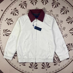 Veste Courte à Carreaux Vintage d'Automne pour Homme, Style <span class=keywords><strong>Ralph</strong></span> <span class=keywords><strong>Lauren</strong></span>, Veste Américaine Brodé avec Col Montant Zippé, Motif Écossais Couple - Product Image 1