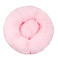 Lit pour chat et chien en fausse fourrure apaisant anti-anxiété, moderne et tendance, coussin auto-chauffant doux et chaud