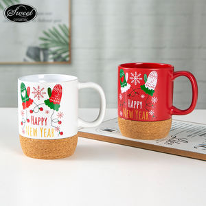 2025 bán buôn Valentine của giáng sinh thiết kế Quà Tặng tùy chỉnh sinh nhật gốm du lịch cốc cà phê Mug với nút chai cơ sở dưới với nắp - Product Image 5