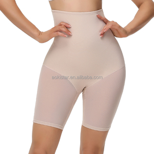 Mutande modellanti a vita alta a doppio strato non trasparenti, contenitive per la pancia, aderenti e traspiranti, tipo boxer da donna - Product Image 5