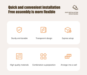 Hộp giày trong suốt PP từ bên mở Stackable Sneaker hiển thị tủ giày để lưu trữ - Product Image 5