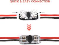 Connecteurs de fils basse tension de type H 2P, pas de dénudage de fils requis, 24-20AWG, connecteur rapide sans soudure pour l'automobile